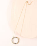 Labradorite Halo Necklace Layering Set Aaria Tees