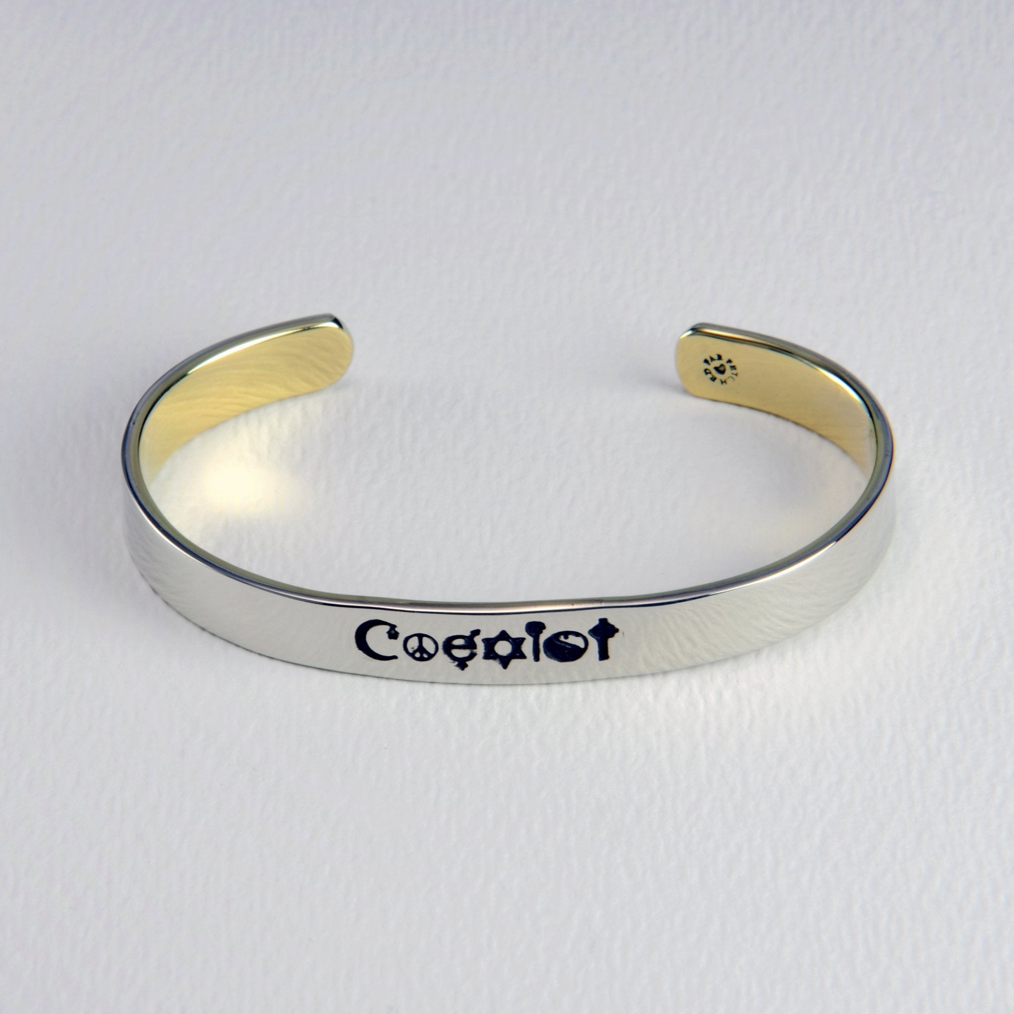 Coexist Mixed Metal Cuff Bracelet - Aaria Tees Aaria Tees