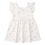 Organic Cutout Back Dress - Lemons - Aaria Tees Aaria Tees