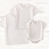 Cream blank basic t-shirt Adult Kids and baby bubble - Aaria Tees Aaria Tees