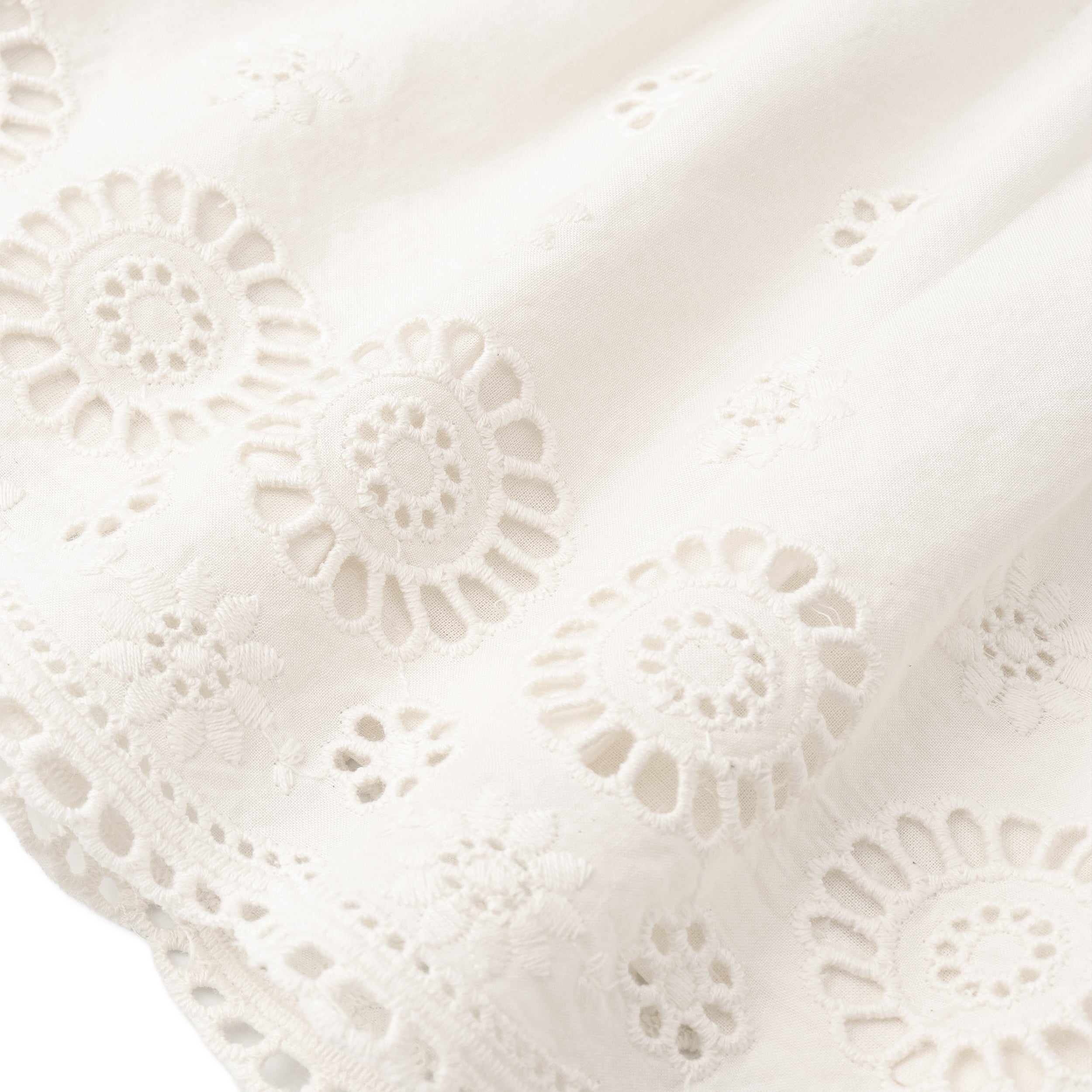 Organic Eyelet Top And Pant Set - Ivory Eyelet - Aaria Tees Aaria Tees