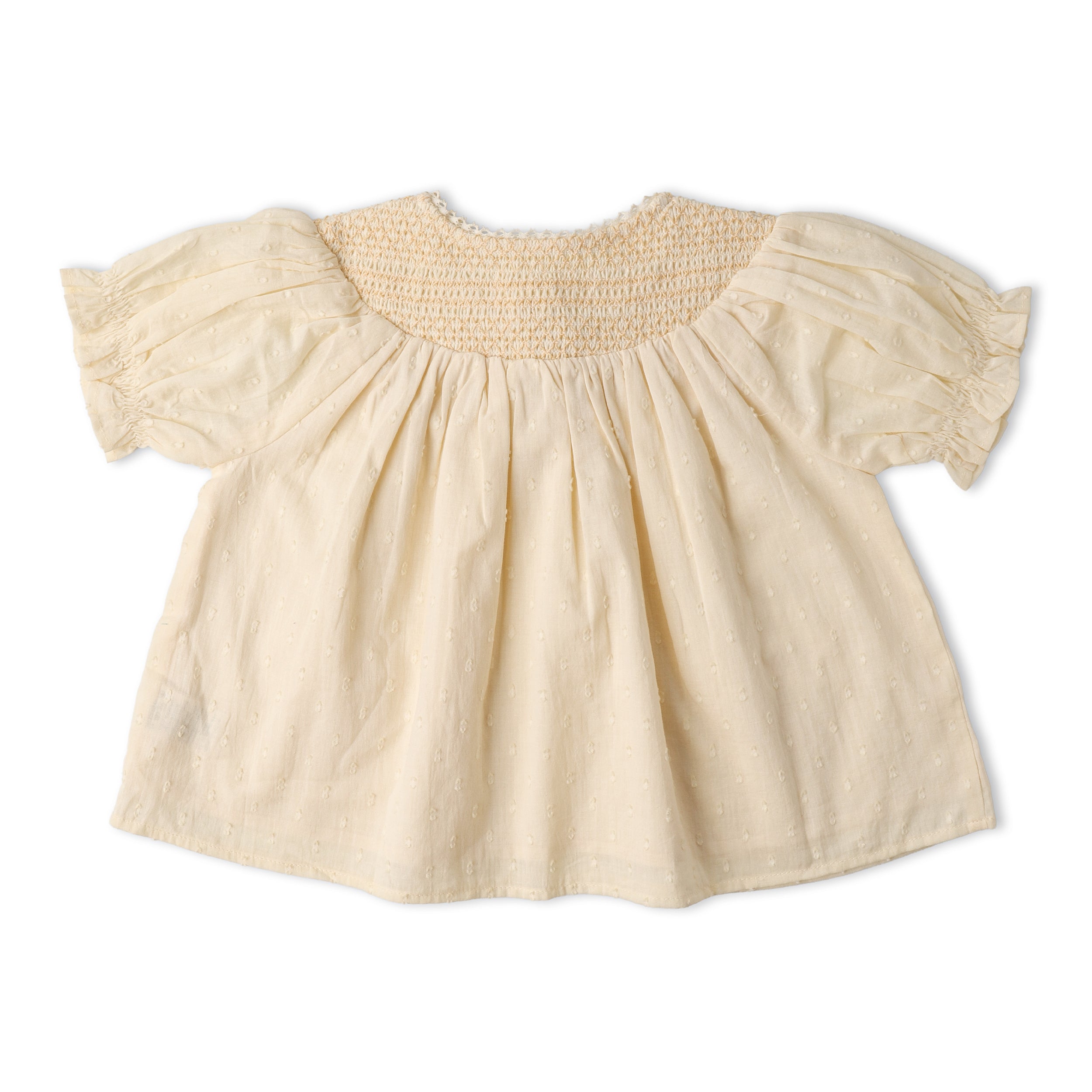 Organic Smocked Top & Shorts Set - Butter Yellow - Aaria Tees Aaria Tees