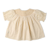 Organic Smocked Top & Shorts Set - Butter Yellow - Aaria Tees Aaria Tees