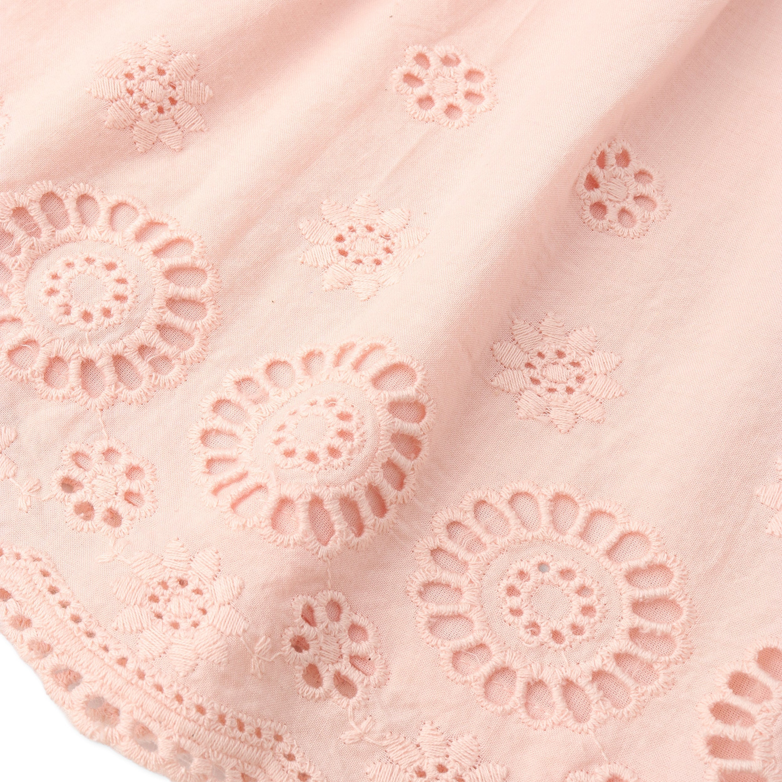 Organic Eyelet Top And Pant Set - Blush Eyelet - Aaria Tees Aaria Tees