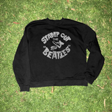 60s 'Stamp Out the Beatles' Black Crewneck Vintage Print Aaria Tees