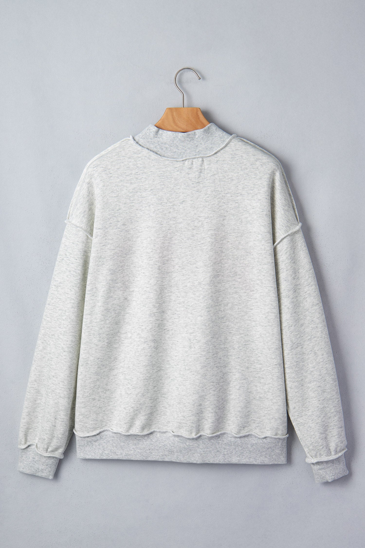 Light Grey TN TENNESSEE Double Printed Reversible Mock Neck Sweatshirt - Aaria Tees Aaria Tees