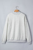Light Grey TN TENNESSEE Double Printed Reversible Mock Neck Sweatshirt - Aaria Tees Aaria Tees
