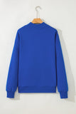 Dark Blue Love Like Jesus Mock Neck Sweatshirt - Aaria Tees Aaria Tees