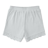 Organic Ruffle Top & Shorts Set - Fog - Aaria Tees Aaria Tees