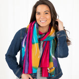 Northern Lights Cotton Scarf | Fair Trade - Aaria Tees Aaria Tees