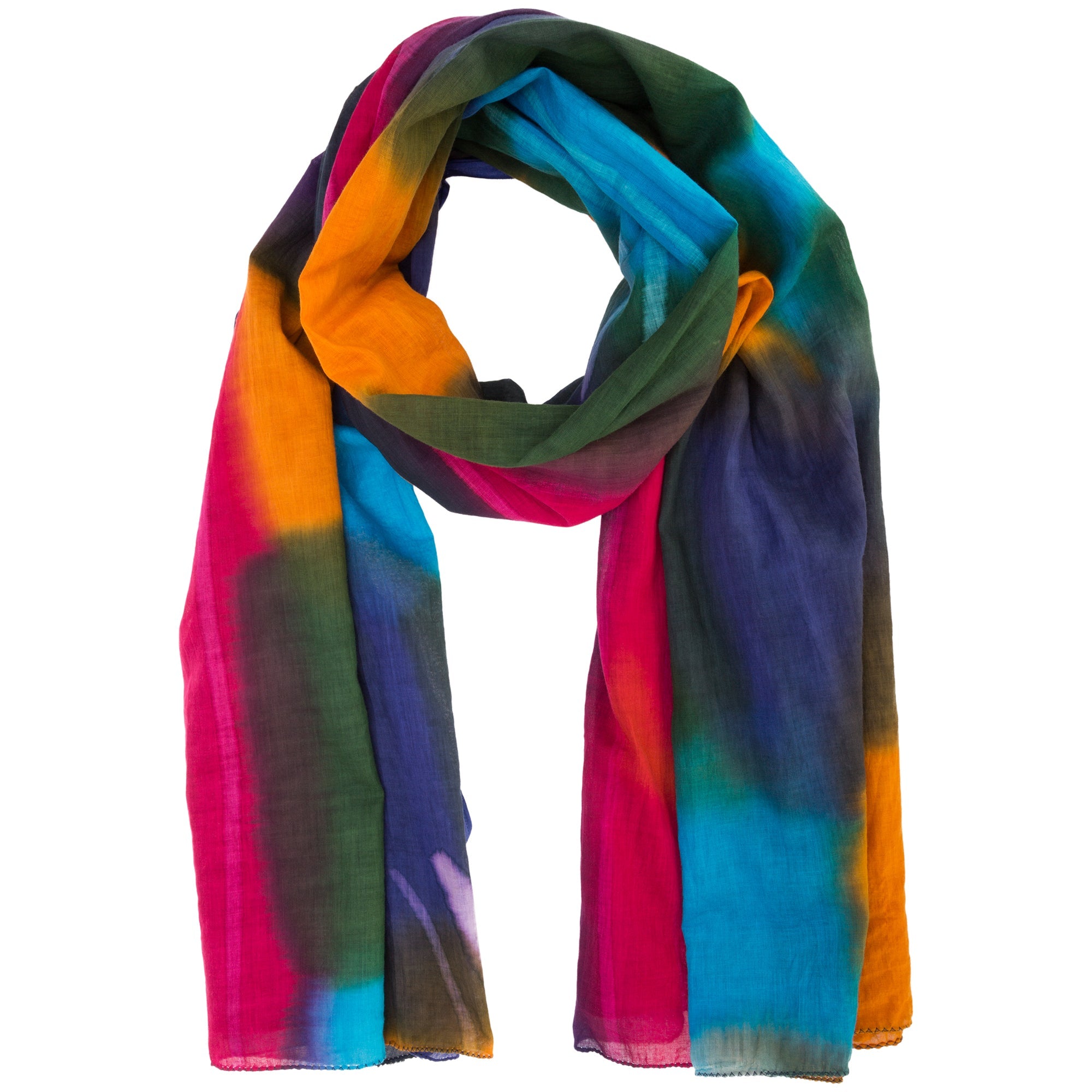 Northern Lights Cotton Scarf | Fair Trade - Aaria Tees Aaria Tees