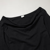 Organic Cowl Neck Dress - Aaria Tees Aaria Tees