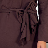 Organic Cowl Neck Dress - Aaria Tees Aaria Tees