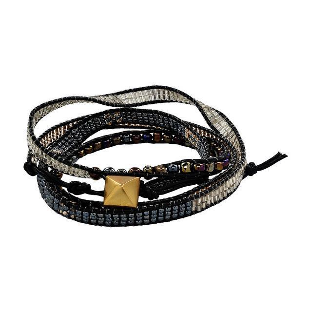 Moraa Onyx 4x Wrap Bracelet - Aaria Tees Aaria Tees