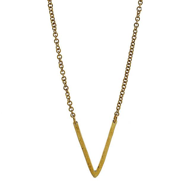 Equator Brass Necklace - Aaria Tees