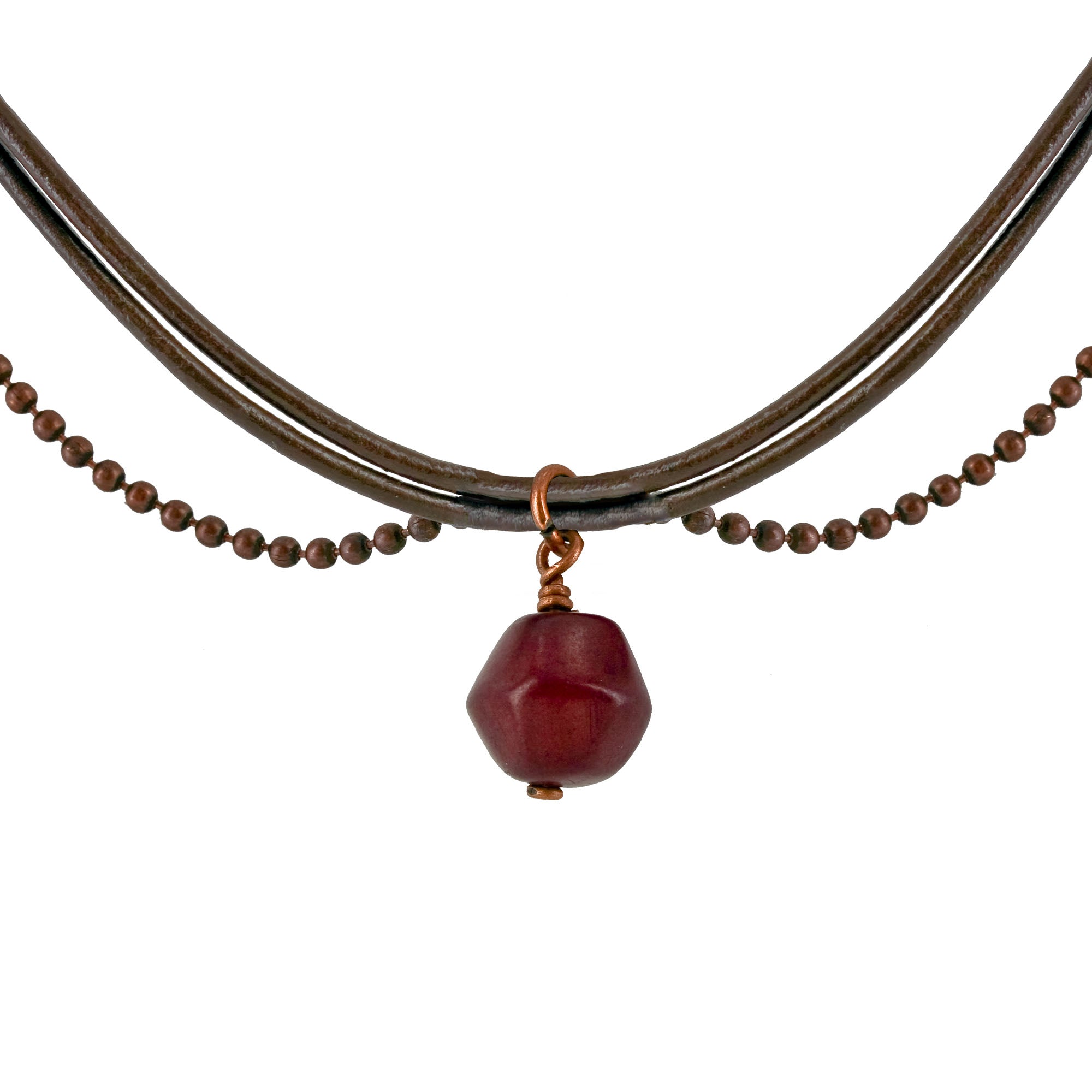 Magdalena Faceted Tagua Necklace - Aaria Tees Aaria Tees