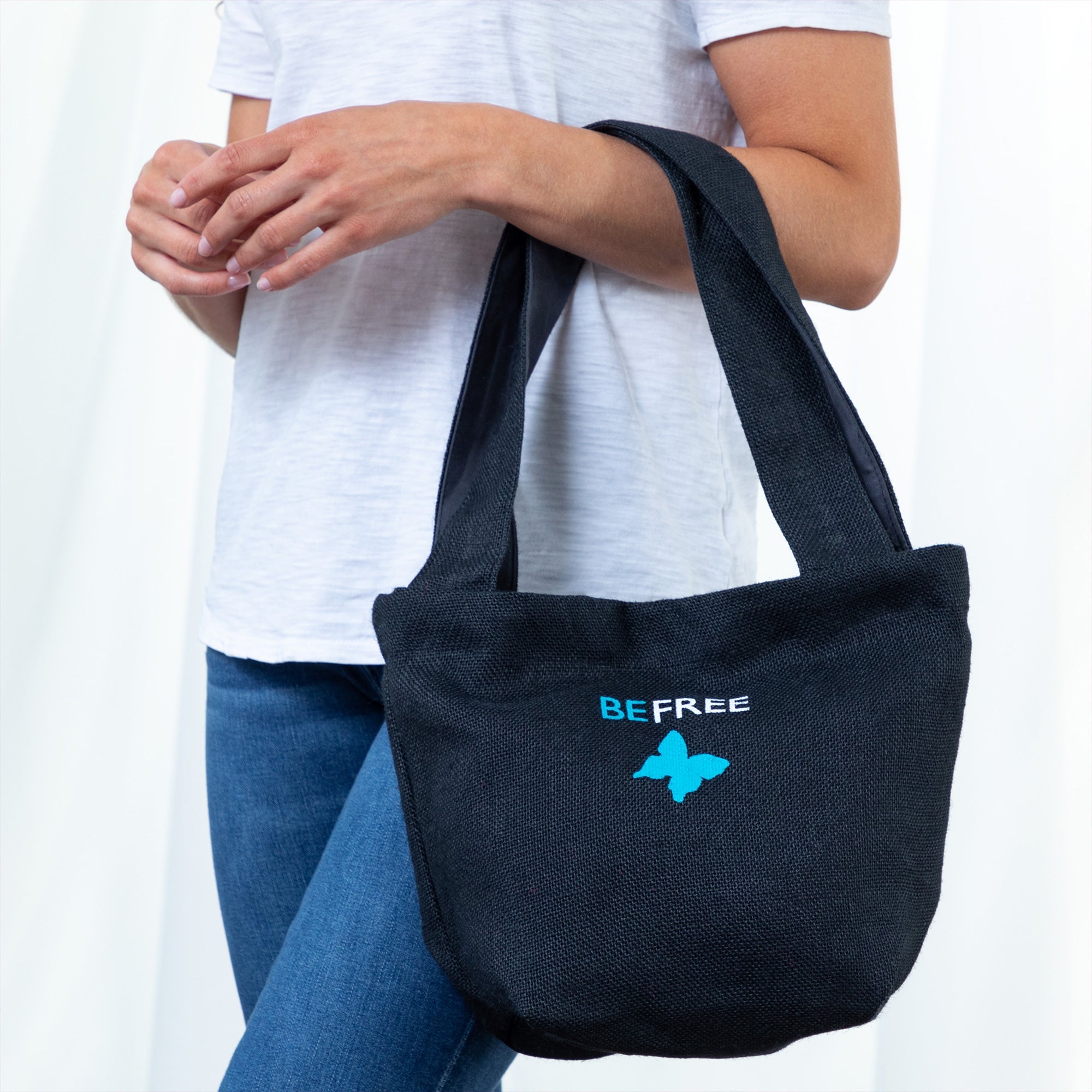 Be Free Butterfly Tote - Aaria Tees Aaria Tees