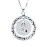 Diabetes Awareness Pewter Necklace - Aaria Tees Aaria Tees