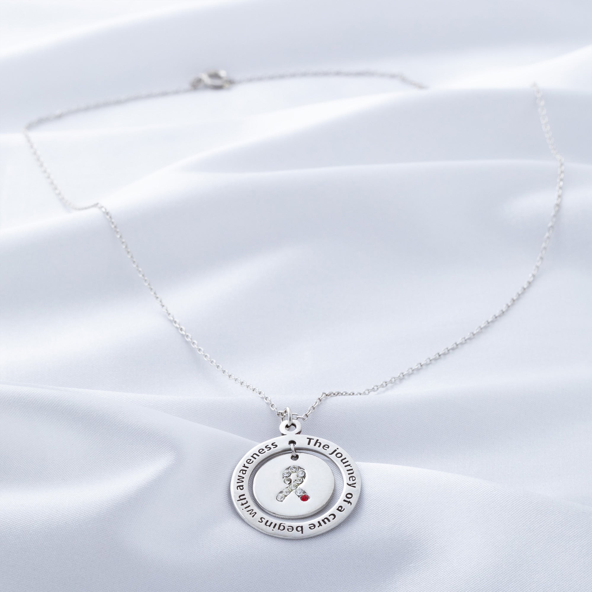 Diabetes Awareness Pewter Necklace - Aaria Tees Aaria Tees