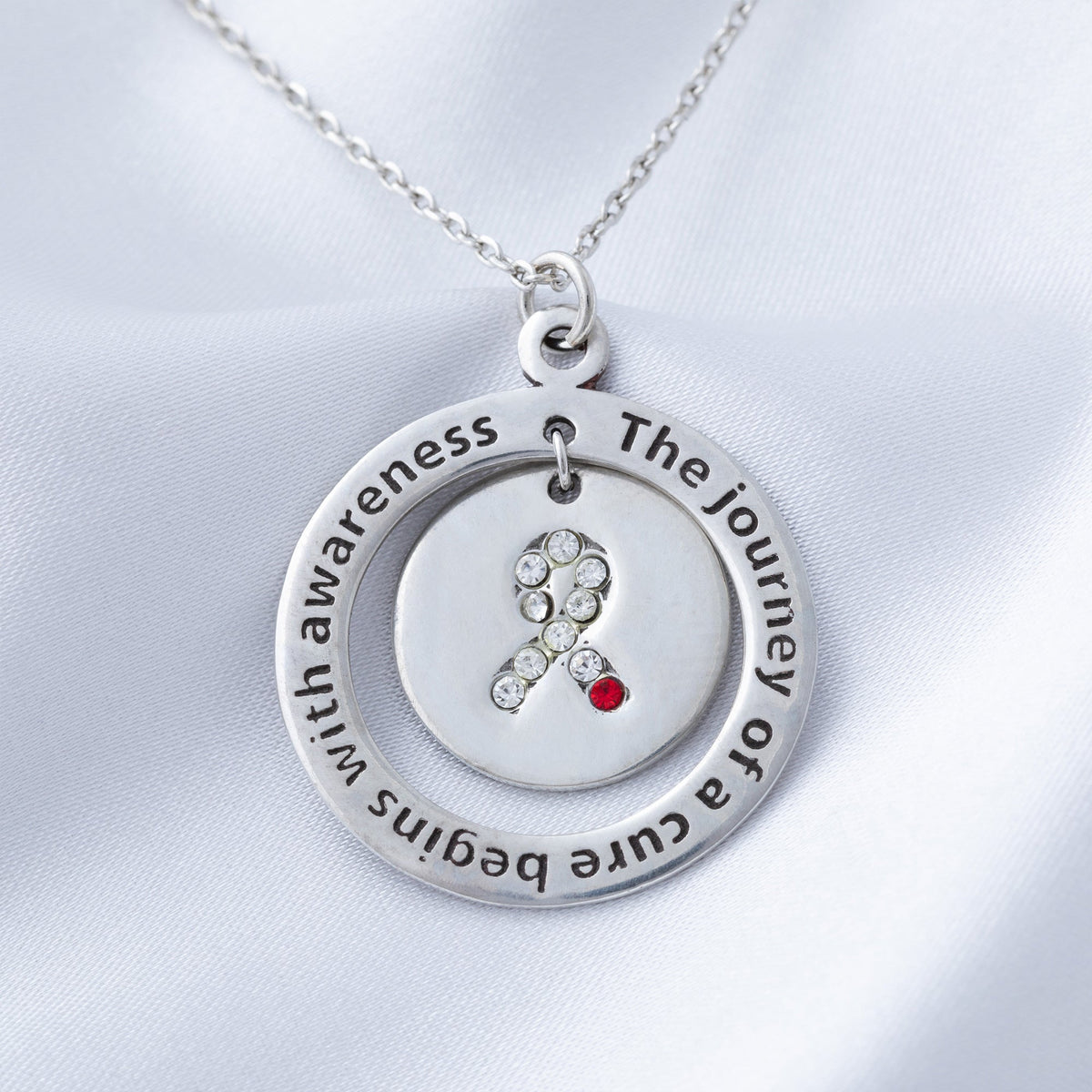Diabetes Awareness Pewter Necklace - Aaria Tees