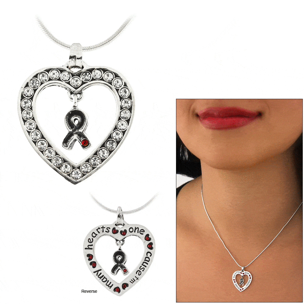 Many Hearts One Cause&trade; Diabetes Awareness Sterling Necklace - Aaria Tees