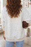 Light Grey Casual KY Open Front Tunic Sweatshirt Aaria Tees