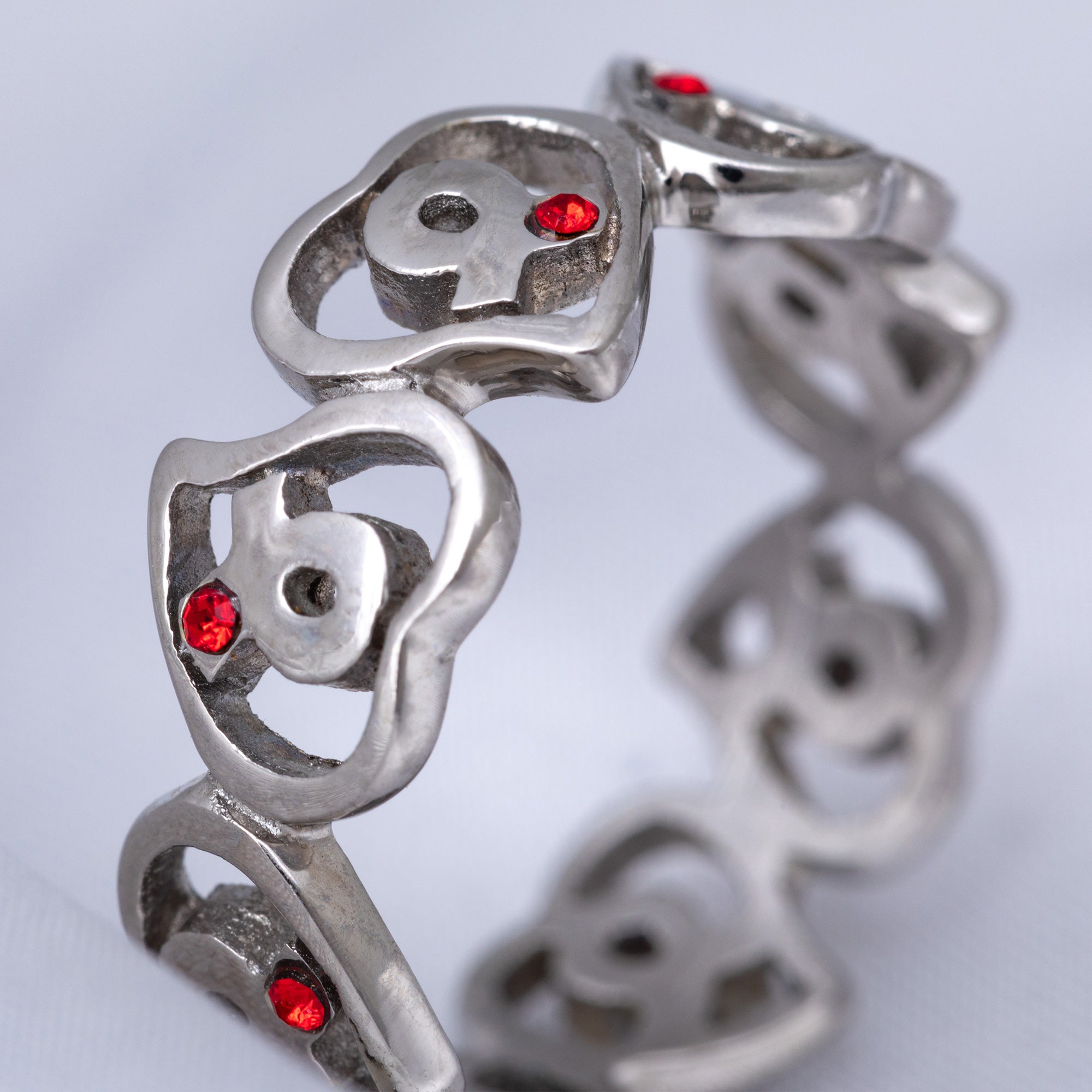 Diabetes Awareness Hearts Stainless Steel Ring - Aaria Tees Aaria Tees