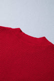 Arya Embroidered Graphic Ribbed Sweater - Aaria Tees Aaria Tees