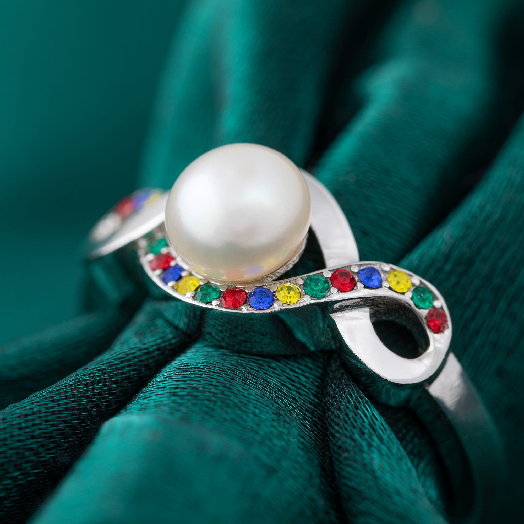 Infinite Hope&trade; Sterling & Pearl Autism Awareness Ring - Aaria Tees Aaria Tees