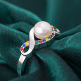 Infinite Hope&trade; Sterling & Pearl Autism Awareness Ring - Aaria Tees Aaria Tees