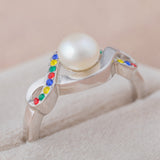 Infinite Hope&trade; Sterling & Pearl Autism Awareness Ring - Aaria Tees Aaria Tees
