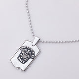 St. Michael Military Dog Tag Necklace - Aaria Tees Aaria Tees