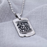 St. Michael Military Dog Tag Necklace - Aaria Tees Aaria Tees