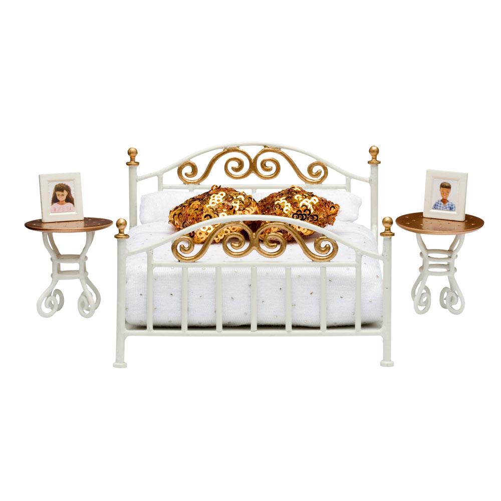 Lundby&trade; Smaland Bedroom Set with Brass Bed - Aaria Tees Aaria Tees