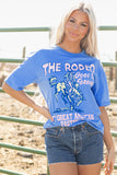 Sky Blue Rodeo Forever Western Graphic Tee - Aaria Tees Aaria Tees