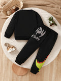 Children's Dinosaur Graphic Sweatshirt and Pants Set - Aaria Tees Aaria Tees