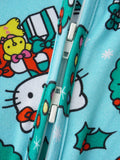 PoshTOT Sanrio Hello Kitty Wreath Bamboo Baby Convertible Zippy Romper - Aaria Tees Aaria Tees