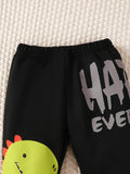 Children's Dinosaur Graphic Sweatshirt and Pants Set - Aaria Tees Aaria Tees