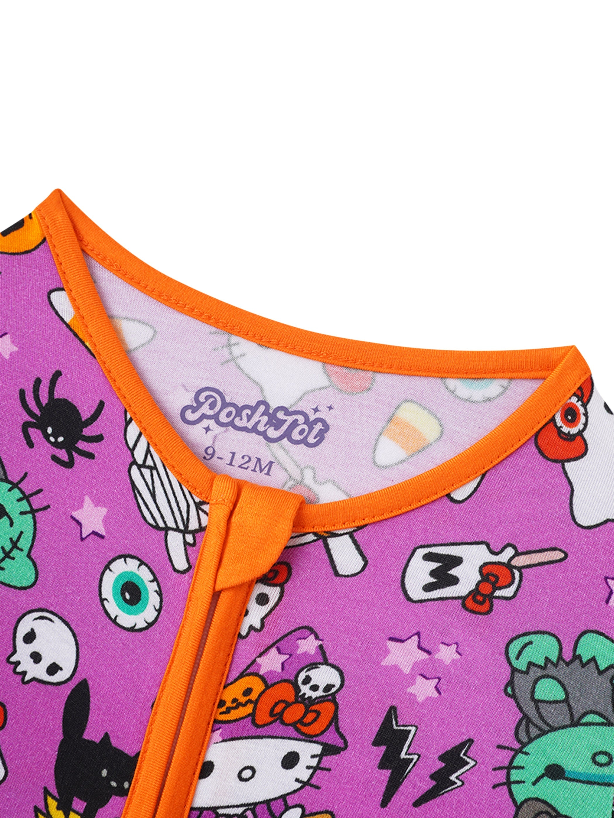 PoshTOT Sanrio Hello Kitty Milk Bamboo Baby Convertible Zippy Romper - Aaria Tees Aaria Tees