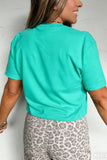Mint Green Mallard Duck Print MAMA Lettering Graphic T Shirt - Aaria Tees Aaria Tees