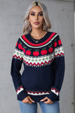 Angel Wings Graphic Round Neck Long Sleeve Sweater Aaria Tees