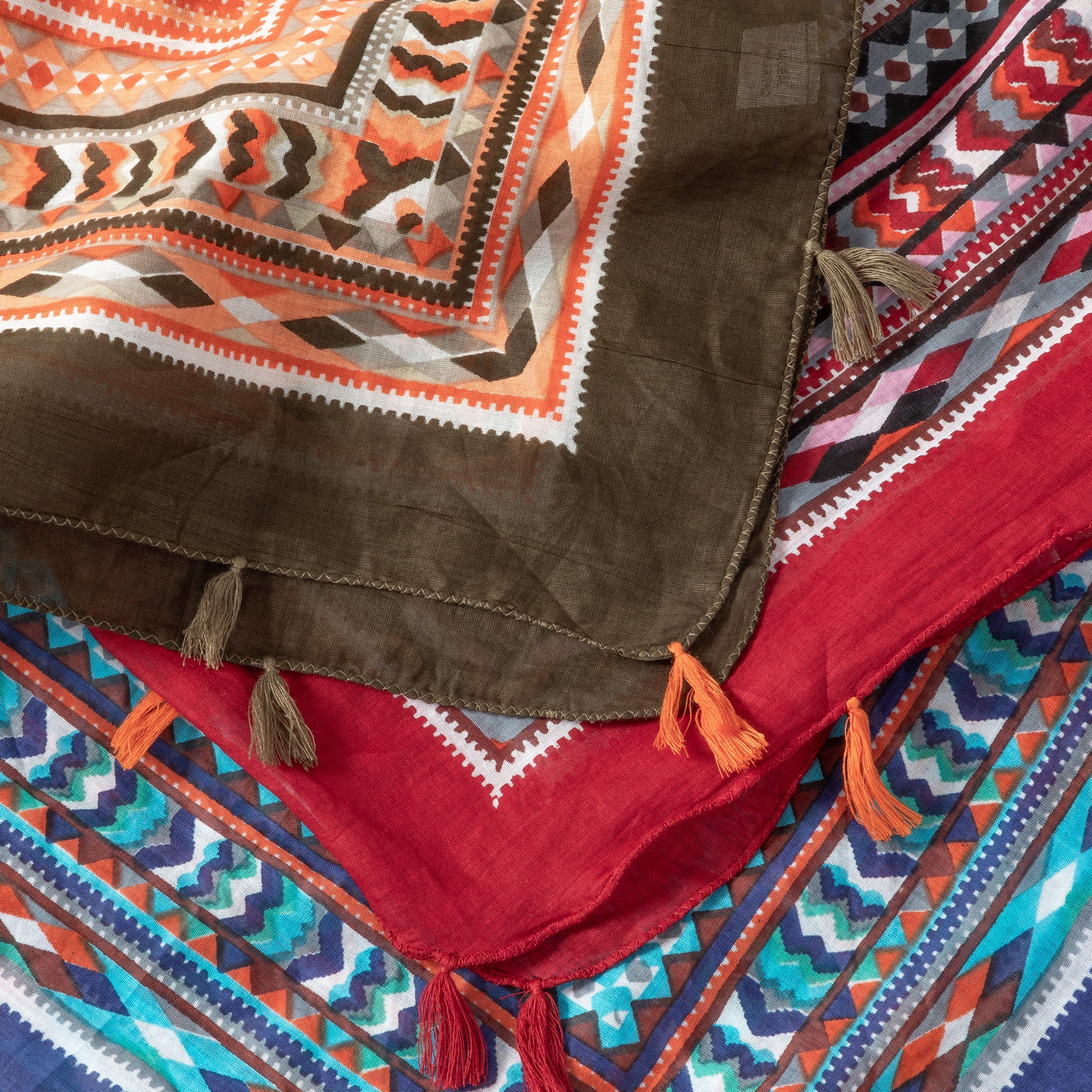 Tribal Tassel Scarf - Aaria Tees Aaria Tees