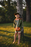 Kids Bamboo Hooded Zip Jacket - Soft Lightweight Hoodie for Children Aaria Tees