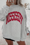 Light Grey MS Reversible Printed Ribbed Patchwork Mock Neck Sweatshirt - Aaria Tees Aaria Tees