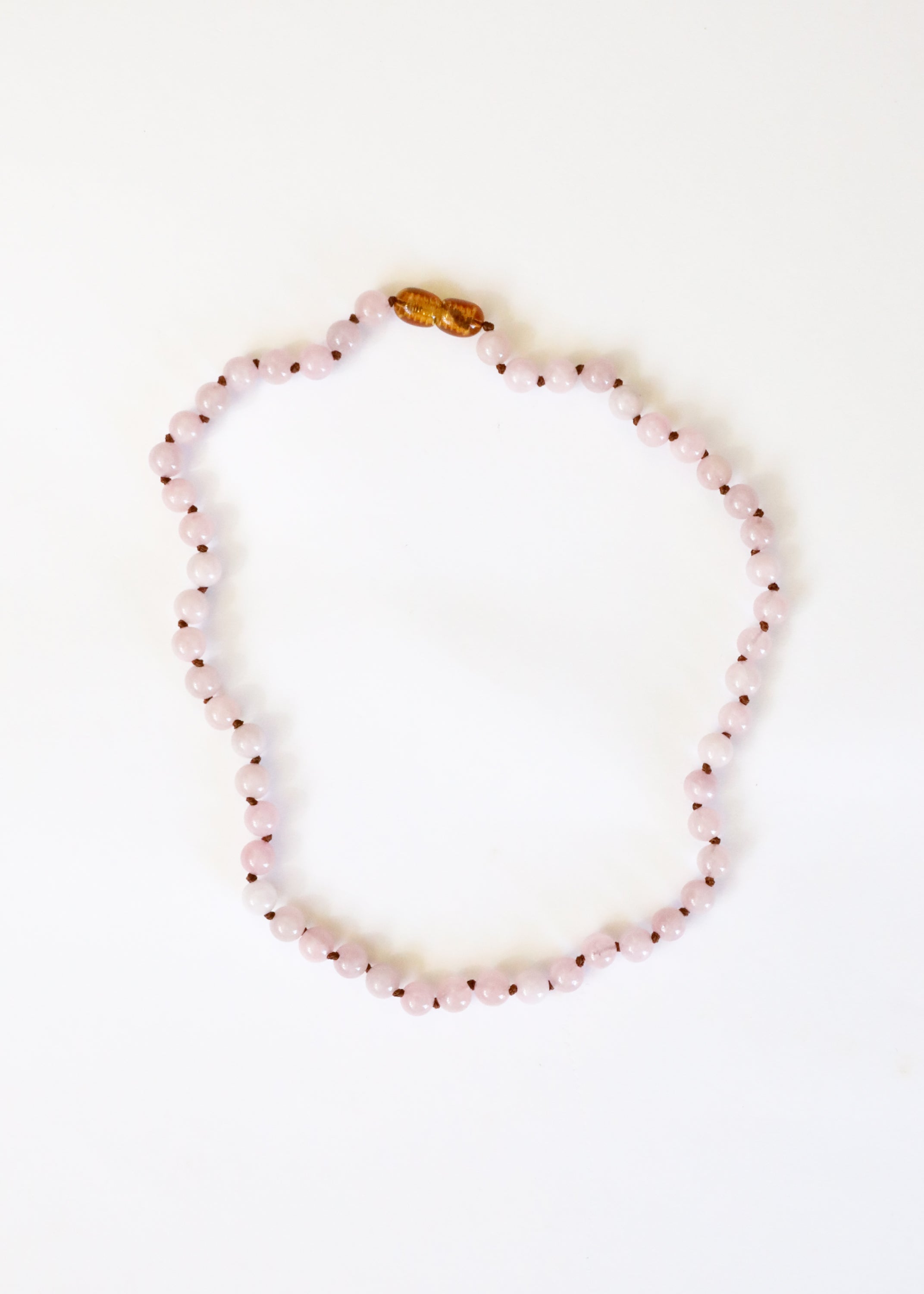 Pure Gemstone + Natural Rose Quartz || Beaded Necklace - Aaria Tees Aaria Tees