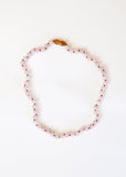 Pure Gemstone + Natural Rose Quartz || Beaded Necklace - Aaria Tees Aaria Tees