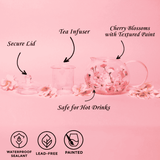 Painted Cherry Blossom Tea Pot Aaria Tees