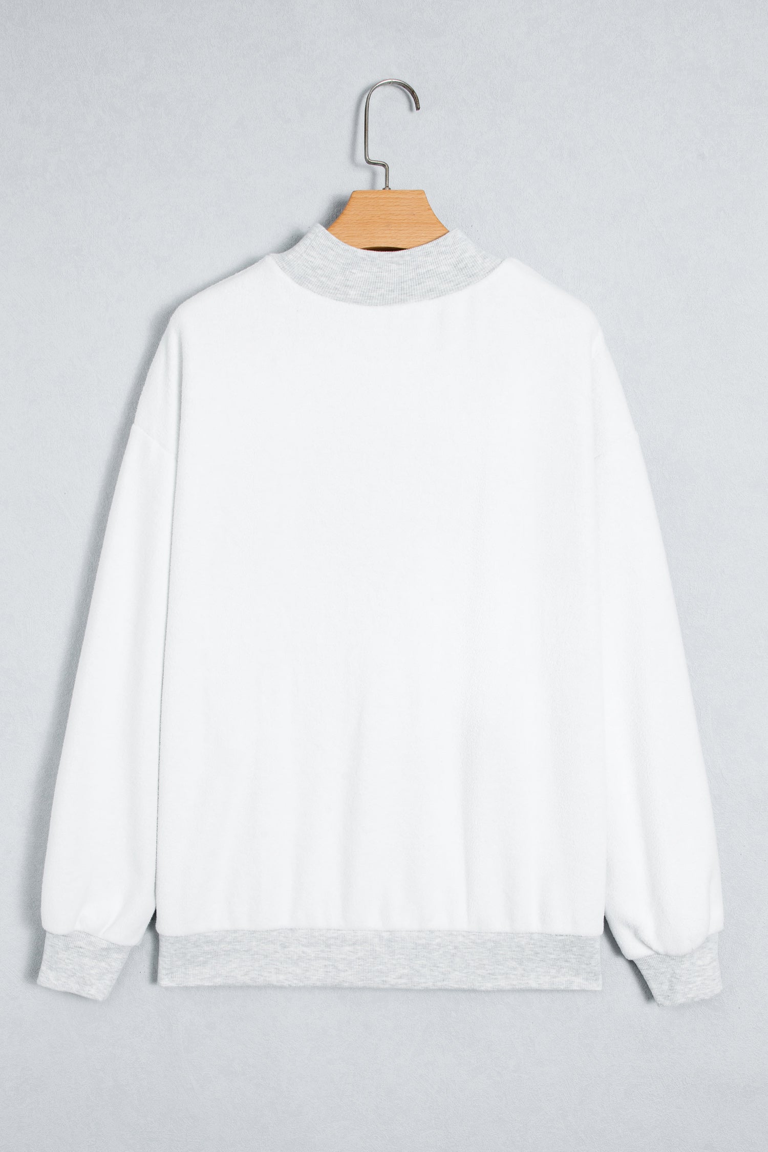 Light Grey High Neck GAMEDAY/ FOOTBALL Double Side Printed Reversible Sweatshirt - Aaria Tees Aaria Tees