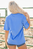 Sky Blue Rodeo Forever Western Graphic Tee - Aaria Tees Aaria Tees