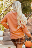 Orange PUMPKIN Spice Graphic Corded Crewneck Sweatshirt - Aaria Tees Aaria Tees